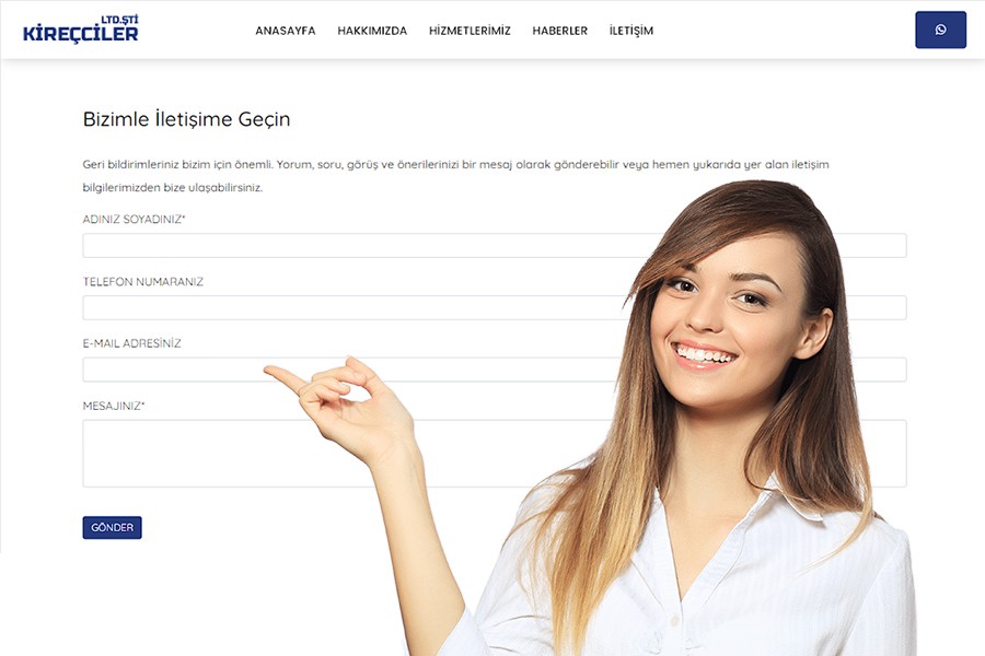 Bizimle İletişime Geçin